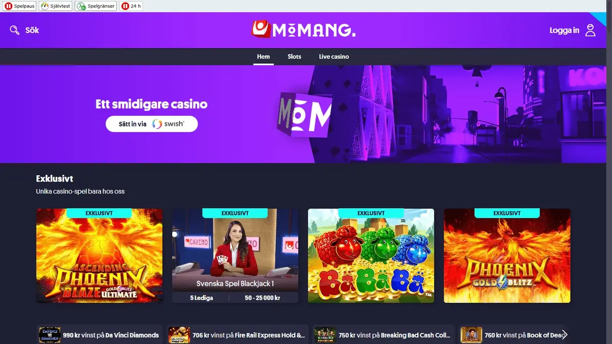 Momang Casino screenshot